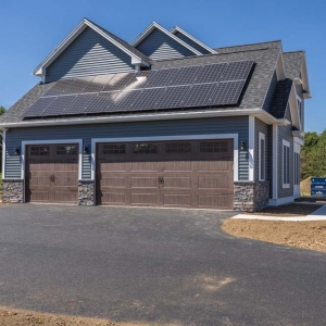 Garage with Solar Panels